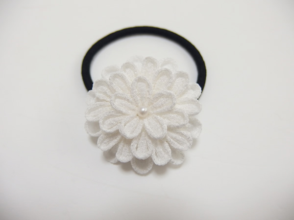 ひとつ菊（ヘアゴム）