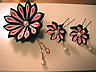 かんざしセット「十二剣菊（黒に薄紅）」