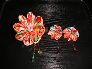 かんざしセット「八つ菊（九色）」
