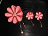 かんざしセット「八つ重ね菊（紅濃き淡き）」